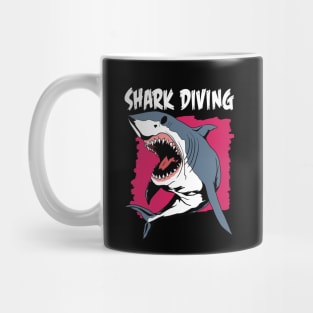 Shark Diving Mug
